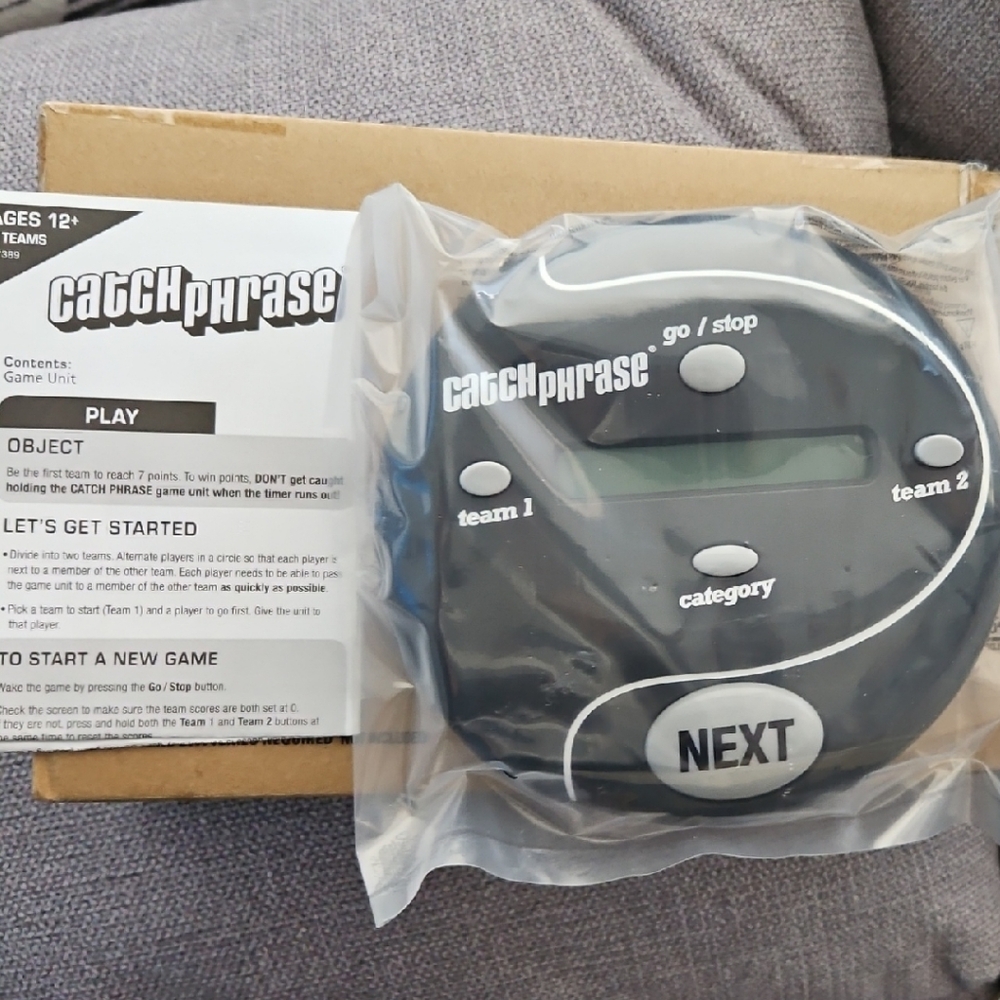 Hasbro Catch Phrase Electronic Game - Black and White
